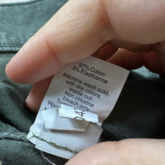 Madewell Army Green Cargo Skinny Ankle Utility Fatigue Pants Zip Pockets 30 - Picture 16 of 16